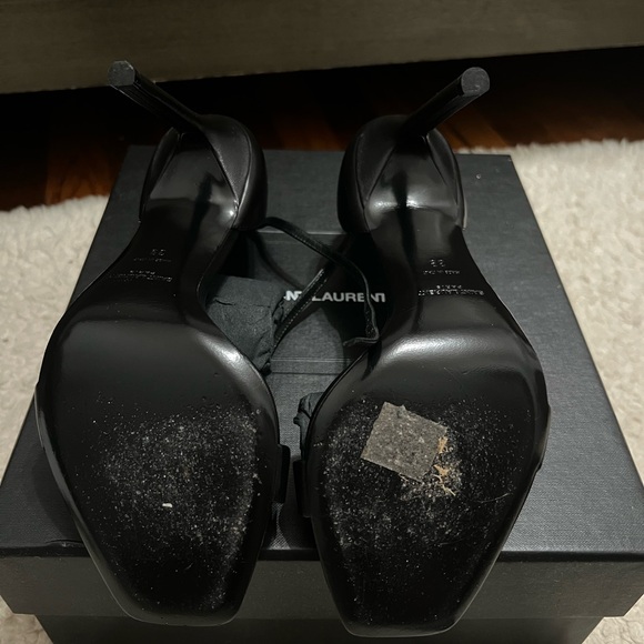 Saint Laurent AMBER SANDALS IN LEATHER - Picture 11 of 14